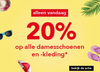 20% korting op heel veel dameskleding en -schoenen bij Scapino