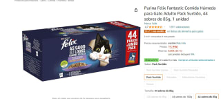 Purina Felix Fantastic 44 sobres de 85 gr por 15.99€
