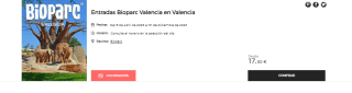 Entrada Bioparc Valencia desde 17,50€ en el Corte Inglés