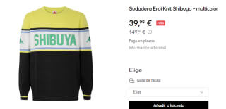 Sudadera de Hombre Kappa Eroi Knit Shibuya por 39.99€