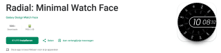 Radial: Minimal Watch Face gratis voor Android