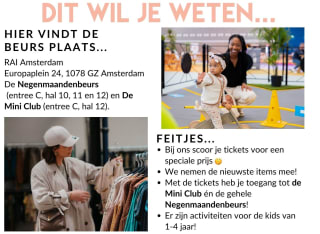Tickets negen maanden beurs