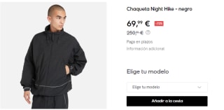 Chaqueta para Hombre Timberland Night Hike por 69.99€