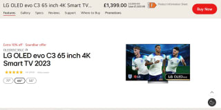 LG 65” C3 4K OLED TV: £1399