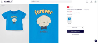 Camisetas para bebé por 2€ desde Kiabi