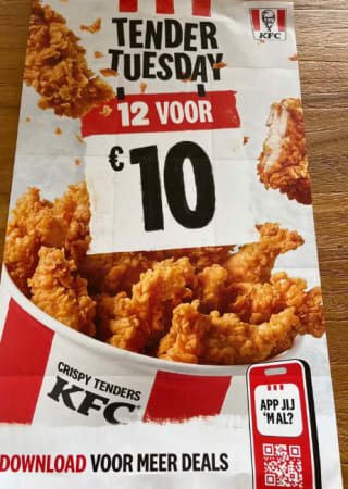 Diverse KFC kortingsbonnen