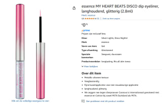 My Heart Beats Disco Dip Eyeliner 01 Silver Lights, Disco Nights voor €0,76 bij Amazon