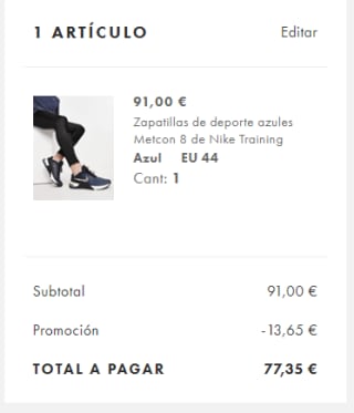 Zapatillas Nike Metcon 8 por solo 77,35€
