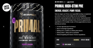 Big Buffalo Primal Pre-Workout voor €34,93 bij BigBuffalo