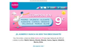 Billetes Ouigo Madrid, Valencia, Alicante, Albacete, Cuenca, Segovia, Valladolid, Murcia y Elche desde 9€