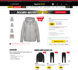 Sudadera con capucha ASICS Stockholm Marathon Mujer por solo 10,19€