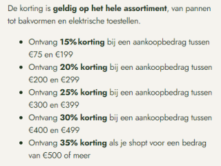 Tot 35% stapelkorting bij Greenpan