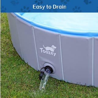 Piscina para perros Toozey con válvula S/80cm 14,99€