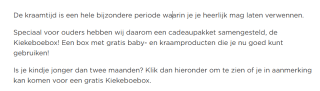 Gratis Kiekeboebox aan te vragen voor ouders, bij de Plus