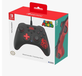 Mando - Hori Turbo Super Mario, Para Nintendo Switch, Con Cable, Negro y Rojo por 20,95€ (12,57€ usuario nuevo)
