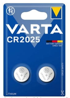 Varta Pila de botón de litio de 3 V CR2025 - 2 unidades por 1.19€