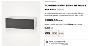 Bowers & Wilkins HTM6 S3 Center luidspreker Wit voor €538 bij Hifi Klubben
