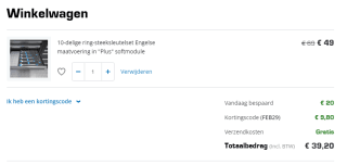 20% Schrikkelkorting op alles bij Datona