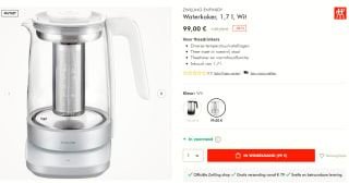 Zwilling Enfinigy thee- waterkoker 1.7L voor €99,99 bij Zwilling