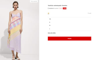 Vestido estampado tirantes para Mujer por 13.99€