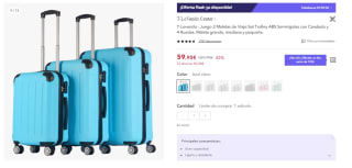 Juego 3 Maletas de Viaje Set Trolley T-Lovendo por 44.95€