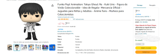 figura funko pop Tokyo Ghoul:Re- Kuki Urie por 7,92€
