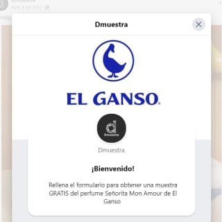 El Ganso reparte muestras gratis de perfume Señorita Mon Amour