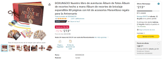 Nuestro Libro de Aventuras Álbum de Fotos por $214 en Amazon
