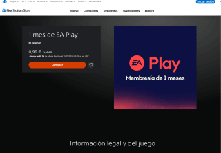1 Mes de EA Play por tan solo 0,99€