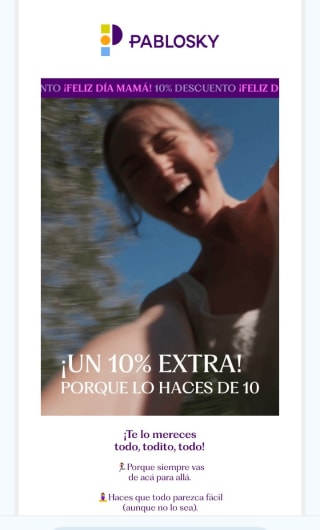 -10% + Envío Gratis en Pablosky.