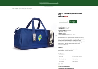 Bolsa de viaje edición jugadores Suecia 2016-17 a solo 31,49€