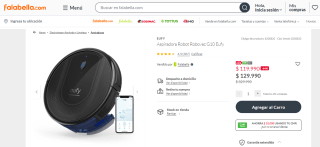 Aspiradora Robot Eufy Robovac G10 por $119.990