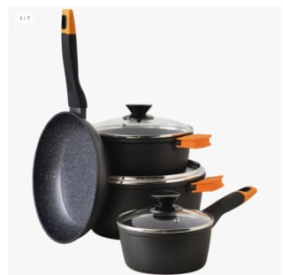 Bateria de cocina de 7 piezas San Ignacio Energy por 56.69€ (Cuenta Nueva 44.69€)