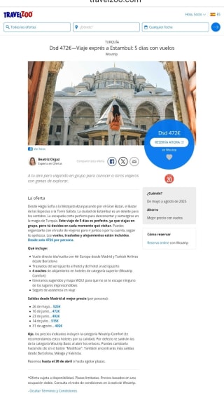Estambul 5 dìas con Vuelos desde 472€.