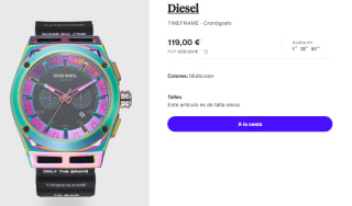 Reloj Cronografo para Hombre Diesel TIMEFRAME por 119€