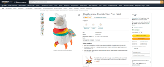 Chocalho, modelo Lhama Divertida da Fisher Price - R$ 38,98