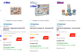 20% korting op Little Dutch bij Bol