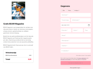 Gratis Beam magazine aan te vragen
