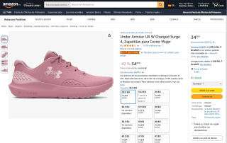 Under Armour UA W Charged Surge 4 por 34,83€