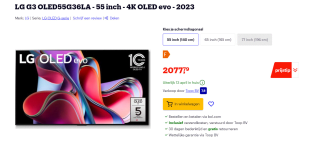 LG G3 OLED55G36LA - 55 inch - 4K OLED evo - 2023 voor €2.077,79 bij Bol.com