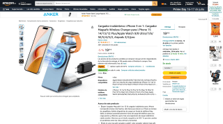 Cargador inalámbrico iPhone 3 en 1 por 9,99€