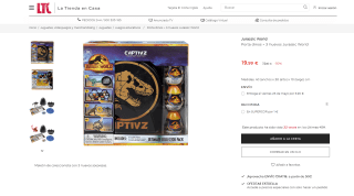 Juego Jurassic World Porta dinos + 3 huevos por 19,99€
