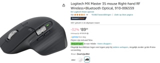 Logitech MX Master 3S - Optische muis voor €89 bij Amazon