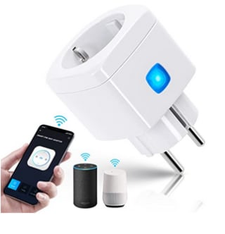 Aigostar Alexa Enchufe Inteligente Wi-Fi 10A 2300W por 6,29€