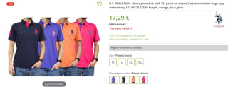 US POLO ASSN. heren polo shirt voor €17,20 bij Outlet46
