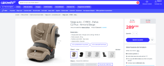 Siège auto - CYBEX - Pallas G2 Plus - Almond Beige à 289€