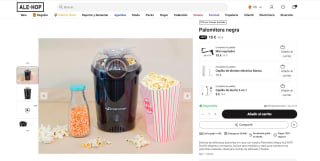 Palomitera Negra ALE-HOP por 15€