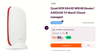 Zyxel SCR 50AXE - Draadloze router voor €99 bij iBOOD
