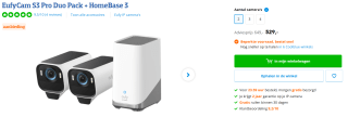 eufy Security eufyCam S3 Pro 2-Cam Kit Solar Beveiligingscamera voor €529 bij Coolblue