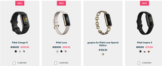 Diverse Fitbit trackers vanaf €99,95 bij Fitbit